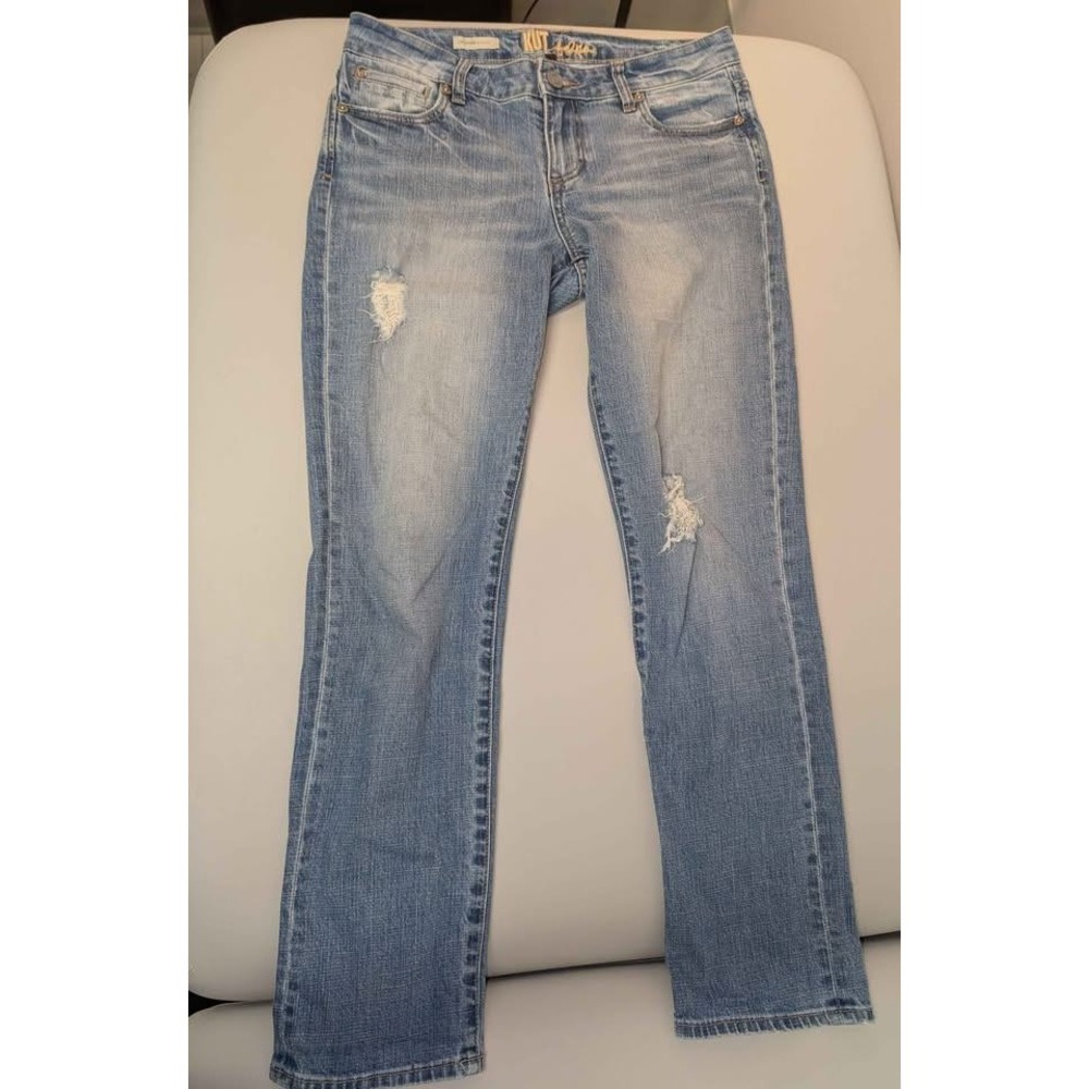 Kut From The Kloth Catherine Boyfriend Jeans Distressed Light Wash Size 8